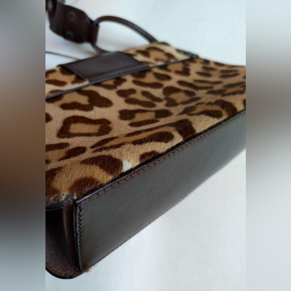 Authentic Dolce & Gabbana Leopard Print Calf Hair and Leather Shoulder Bag - Picture 16 of 16